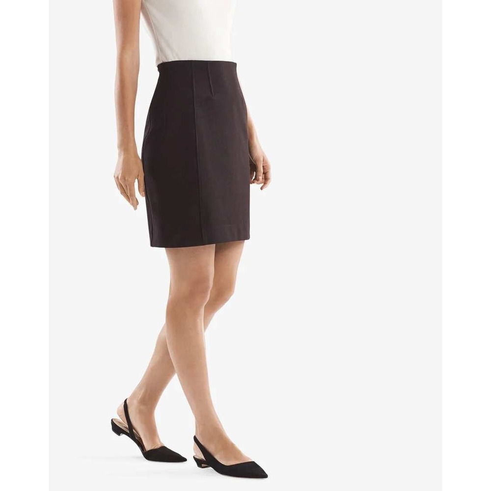 NWT MM‎ La Fleur Crosby Skirt Textured Ponte Lava Black Knee Length Pencil